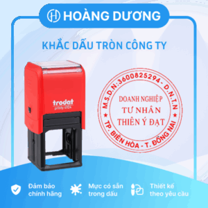 Khắc dấu tròn công ty
