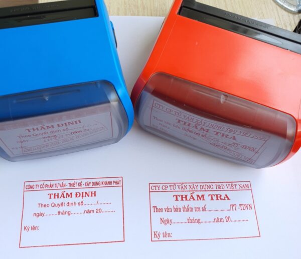 Khắc dấu thẩm tra, phê duyệt - Ảnh 2